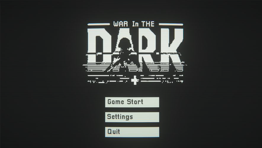 War In The Dark 타이틀 화면
